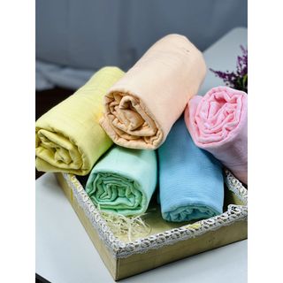 Khăn tắm MJ trơn cao cấp cho bé, trẻ em, cotton, mềm, thấm nước, mặt bông, mặt xô, kt 70x140cm