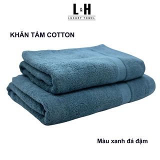 Khăn tắm BASIC 50x100cm 60x120cm với sợi bông cotton dày thấm hút tốt, không đổ lông, không ra màu