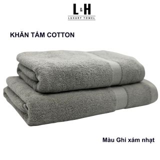 Khăn tắm BASIC 50x100cm 60x120cm với sợi bông cotton dày thấm hút tốt, không đổ lông, không ra màu