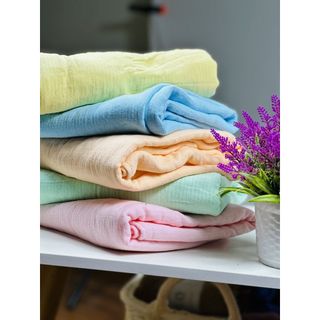 Khăn Tắm MJ Trơn Cao Cấp Cho Bé, Cotton Mềm, Thấm Nước, Mặt Bông, Mặt Xô, kt 70x140cm