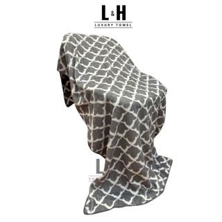 Khăn tắm lông cừu cỡ lớn, Trám Chéo, KT 70x140cm, thấm hút tốt