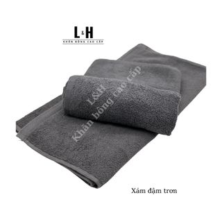 Khăn tắm, khăn lau đầu SongWol cỡ trung, Mẫu trơn, kt 40x80cm (Hàng mới)