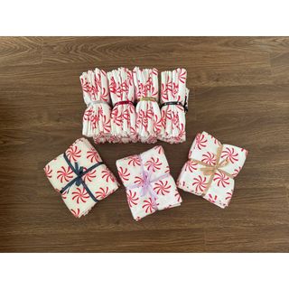 Set 4c khăn tắm, lau đầu 40x70cm chong chóng đỏ trắng, kt 40x70cm, 100g