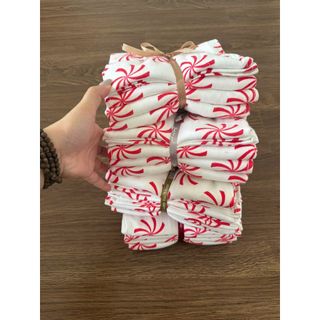 Set 4c khăn tắm, lau đầu 40x70cm chong chóng đỏ trắng, kt 40x70cm, 100g