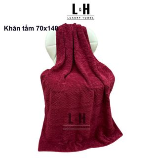Khăn tắm Lông Cừu, Xương Cá, KT 70x140cm