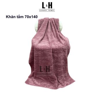 Khăn tắm Lông Cừu, Xương Cá, KT 70x140cm