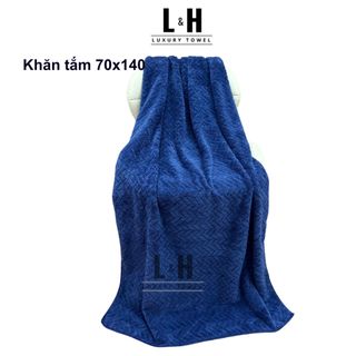 Khăn tắm Lông Cừu, Xương Cá, KT 70x140cm