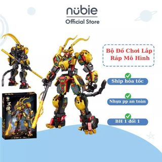 Nubie Bộ Đồ Chơi Lắp Ráp Mô Hình Tôn Ngộ Không Cỡ Lớn 593 Chi Tiết, Nhựa PP Cử Động Linh Hoạt, Màu Sắc Đẹp