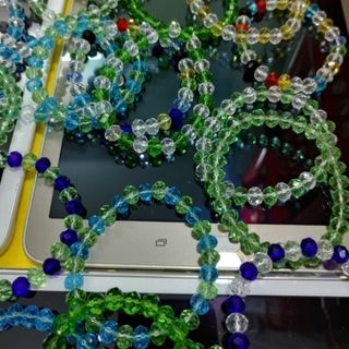 Vòng tay pha lê chiếu lắp lánh chuỗi đủ màu