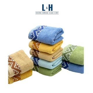 Khăn Mặt Viền Sóng, Tân Thịnh, KT 30x50cm