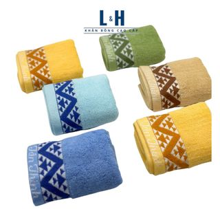 Khăn Mặt Viền Sóng, Tân Thịnh, KT 30x50cm