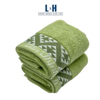 Khăn Mặt Viền Sóng, Tân Thịnh, KT 30x50cm