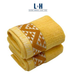 Khăn Mặt Viền Sóng 100% Cotton Tân Thịnh KT 30x50cm, Mềm Mại, Thấm Hút Tốt