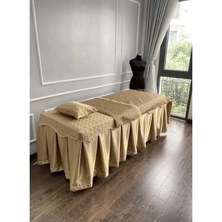 Ga Trải Giường Spa, Thẩm Mỹ Viện Hanoitex Chất Lụa Satin Cao Cấp