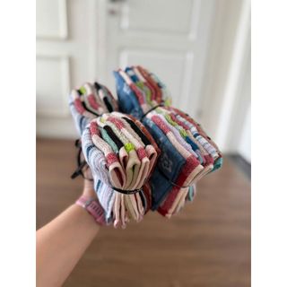 Set 10 khăn tay nhỏ MJ 25x25cm cho bé, hình ngộ nghĩnh, đáng yêu