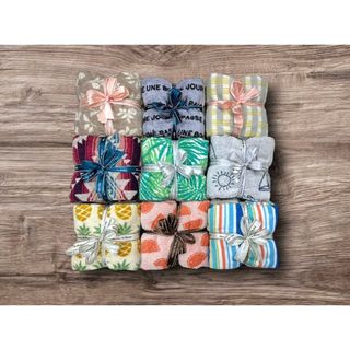 Bộ 2 khăn tắm MJ hoa kẻ, kt 60x120cm