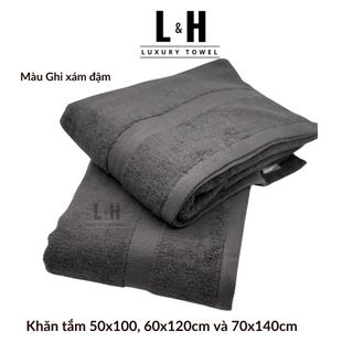 Bộ 2c Khăn Tắm cotton Kokoya Basic cỡ lớn 70x140cm, thấm hút nước, không phải màu