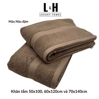 Bộ 2c Khăn Tắm cotton Kokoya Basic cỡ lớn 70x140cm, thấm hút nước, không phải màu