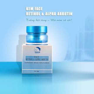 Kem dưỡng SHO Retinol Alpha Arbutin cho da mặt - dưỡng sáng da hỗ trọ giảm thâm nám