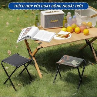 GHẾ GẤP GỌN MINI DÃ NGOẠI SIÊU NHẸ CÓ TÚI ĐỰNG