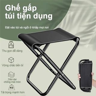 GHẾ GẤP GỌN MINI DÃ NGOẠI SIÊU NHẸ CÓ TÚI ĐỰNG