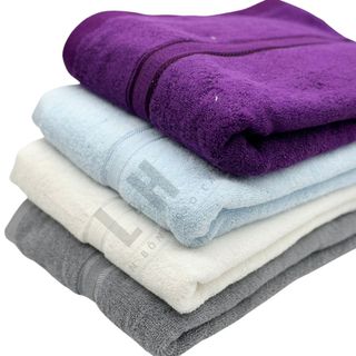 Bộ 2 Khăn tắm 50x100cm L&H, thấm hút, không bám bông, không ra màu