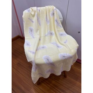 Khăn tắm lông cừu hình Lông Vũ, KT 50x100cm