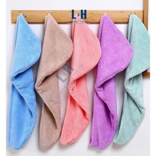 Khăn quấn ủ tóc lông cừu, lau khô siêu tốc