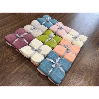 Set 2 khăn tắm MJ dày vừa phải 60x120cm, 210g