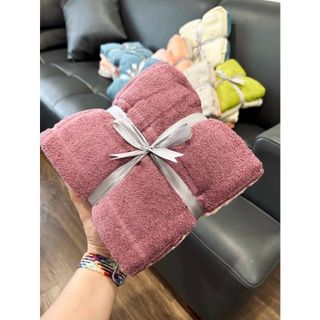 Set 2 khăn tắm MJ dày vừa phải 60x120cm, 210g