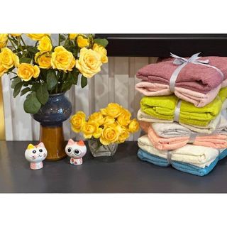 Set 2 khăn tắm MJ dày vừa phải 60x120cm, 210g