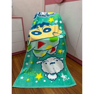 Khăn tắm MJ trẻ em cỡ lớn hoạt hình Shin cậu bé bút chì, KT 70x140cm