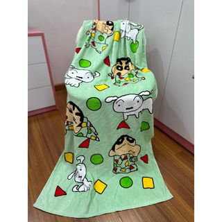 Khăn tắm MJ trẻ em cỡ lớn hoạt hình Shin cậu bé bút chì, KT 70x140cm