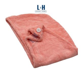 Khăn quấn ủ tóc lông cừu, lau khô siêu tốc