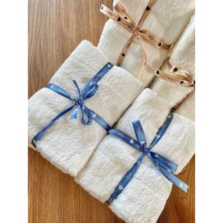 Combo 5c Khăn mặt trắng MJ 34x34cm