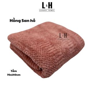Khăn Tắm Sợi Tre Siêu Mềm Mại LC hạt gạo- Cỡ Lớn 70x140cm - Thấm Hút Bông Dày, 100% Sợi Tre Cao Cấp - Khách Sạn, Spa