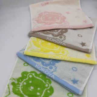 Khăn mặt trẻ em cao cấp Kokoya, hình sư tử, 100% cotton chọn lọc