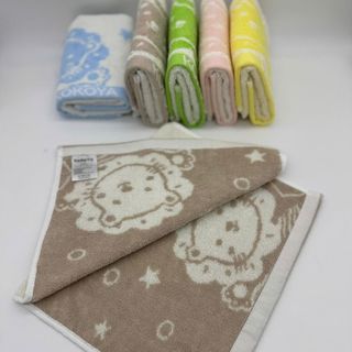 Khăn mặt trẻ em cao cấp Kokoya, hình sư tử, 100% cotton chọn lọc
