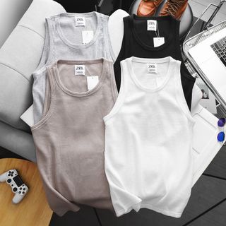 Áo ba lỗ nam.  Chất 100% cotton dày vừa mình, vải dệt kim tổ ong đồng chất .