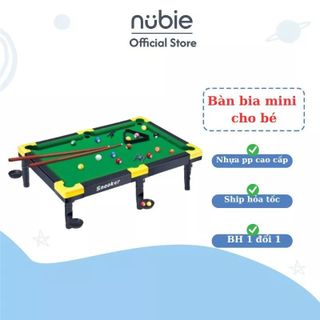 Nubie Đồ Chơi Bàn Bia Mini Đầy Đủ Phụ Kiện Cho Bé Bằng Nhựa Bi Có Số Cao Cấp -Đồ Chơi Cho Bé