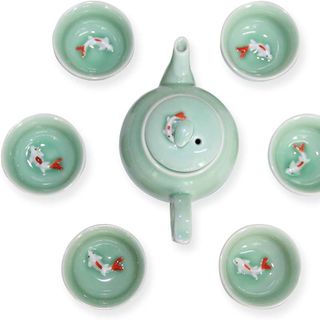 Bộ Ấm Trà Cổ Con Cá (THÙNG 36B)