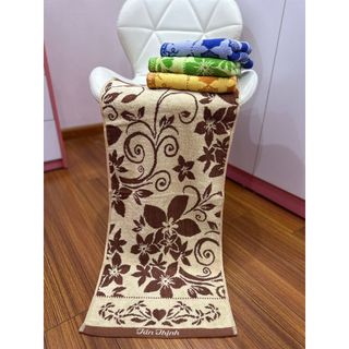Khăn tắm, khăn gội lau đầu, hoa nở Tân Thịnh KT 34x80cm