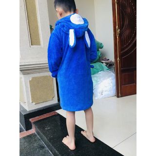 Áo choàng tắm lông cừu trẻ em, đủ màu, hàng VNXK