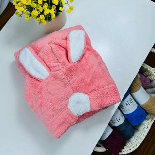 Áo Choàng Tắm Lông Cừu Trẻ Em, Đủ Màu, Siêu Mềm