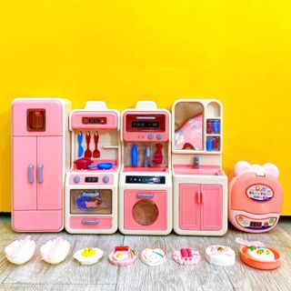 Đồ chơi nhà bếp, Đồ chơi nấu ăn cho bé gái cao cấp chất liệu nhựa nguyên sinh an toàn