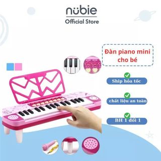 Đàn piano mini cho bé, Đàn kèm mic cho bé có đèn và nhạc cho bé hát karaoke