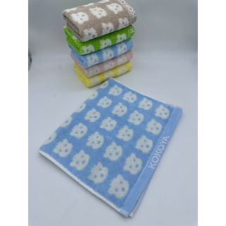 Khăn mặt trẻ em cao cấp Kokoya, hình gấu, 100% cotton chọn lọc