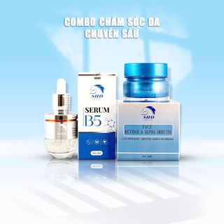 Combo chăm sóc da chuyên sâu SHO với Serum B5 + Kem dưỡng ẩm, hỗ trợ làm sáng da