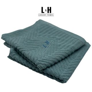 Set 5 Khăn lau tay MJ Xương Cá, nhiều màu, kt 30x30cm