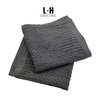 Set 5 Khăn lau tay MJ Xương Cá, nhiều màu, kt 30x30cm